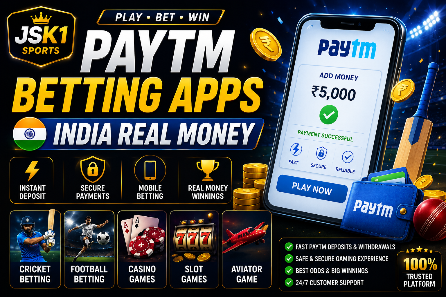 Best Paytm Betting Apps India Real Money Gaming Guide
