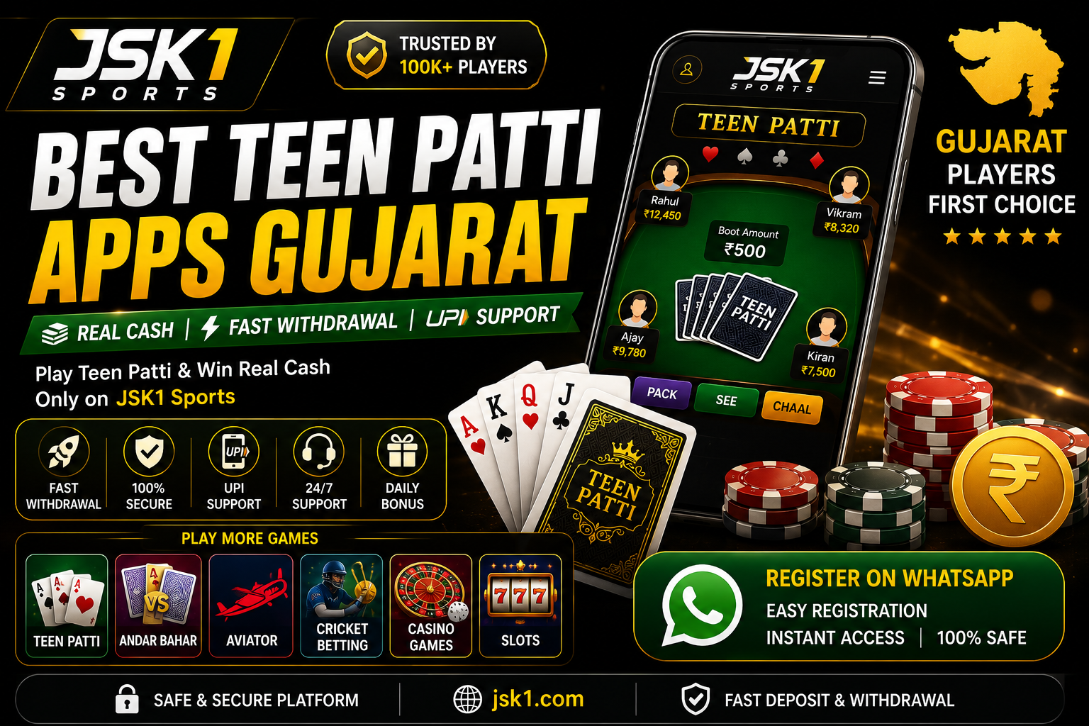 Best Teen Patti Apps Gujarat Real Cash