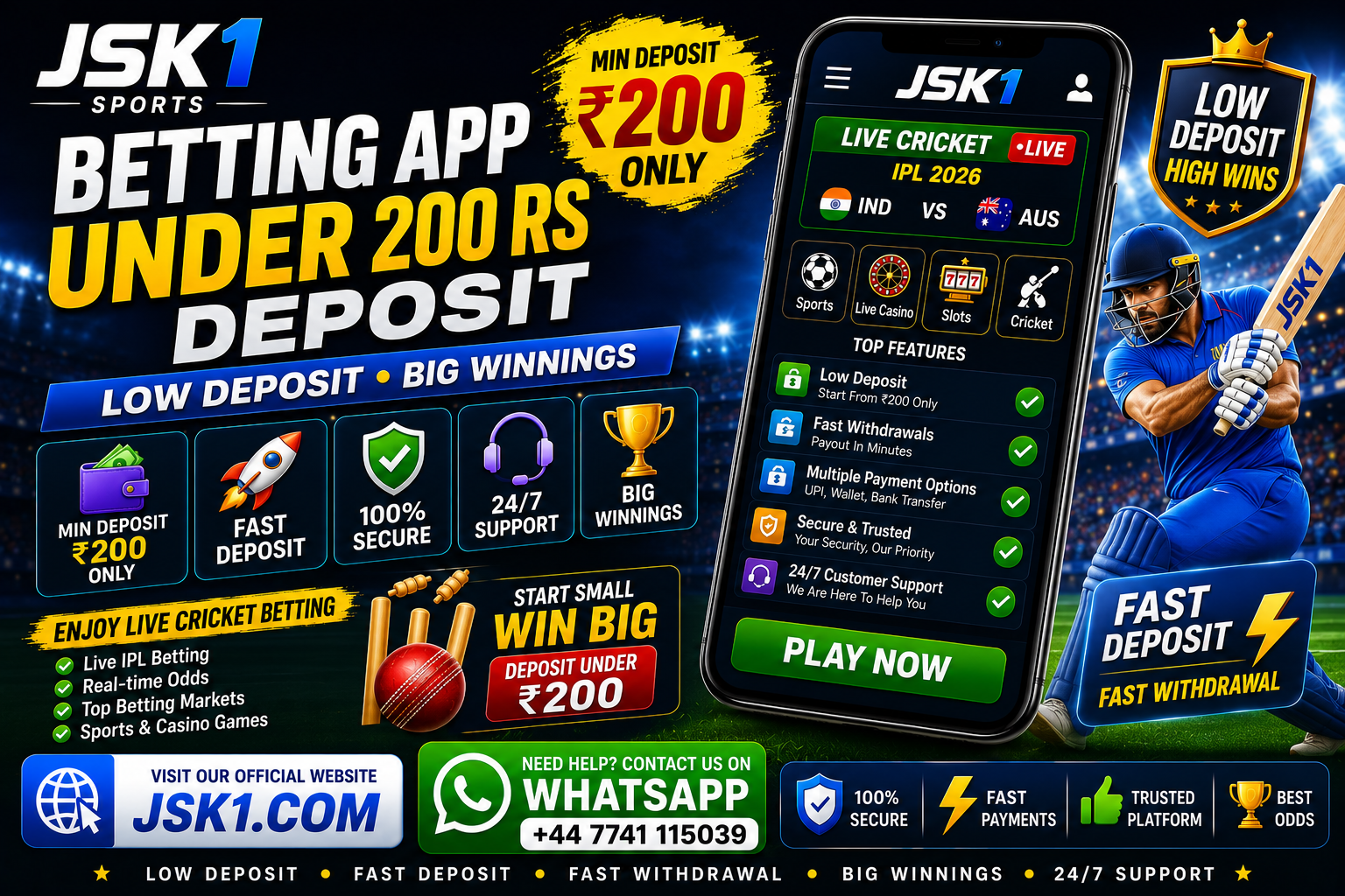 Betting App Under 200 RS Deposit