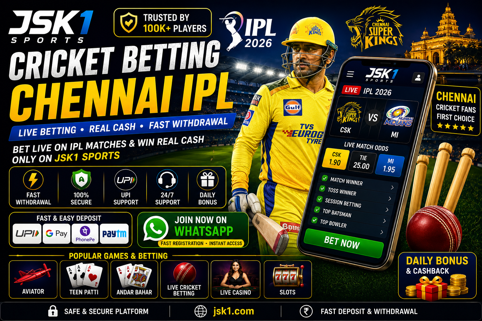 Cricket Betting Chennai IPL