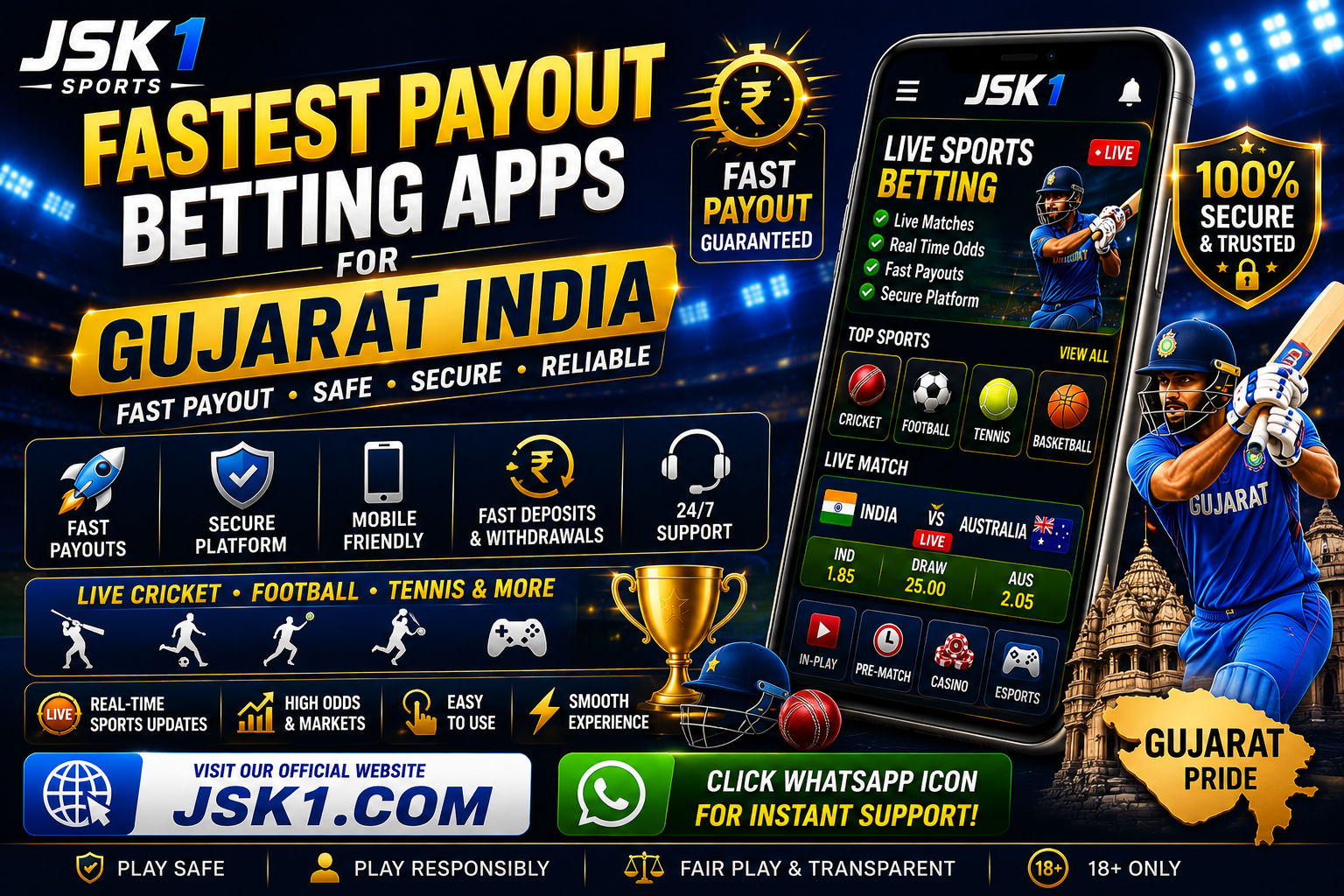 Fastest Payout Betting Apps for Gujarat India