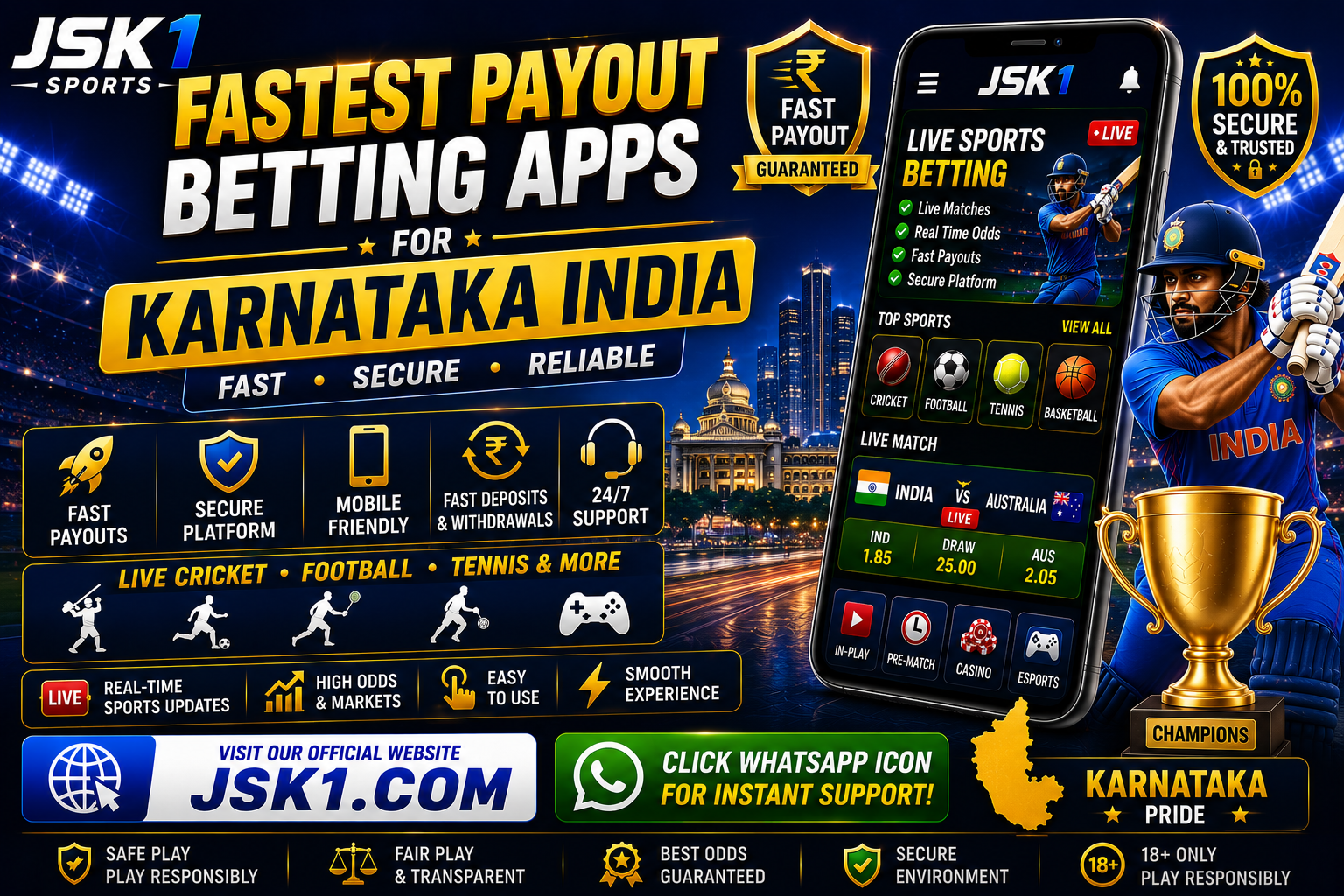 Fastest Payout Betting Apps for Karnataka India