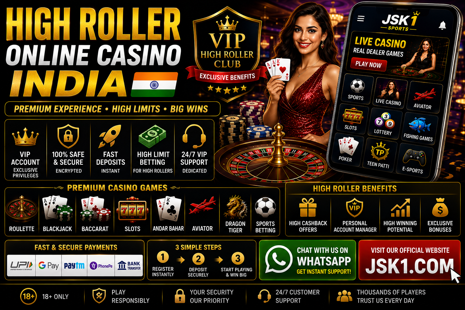 High Roller Online Casino India – Premium Casino Gaming Experience