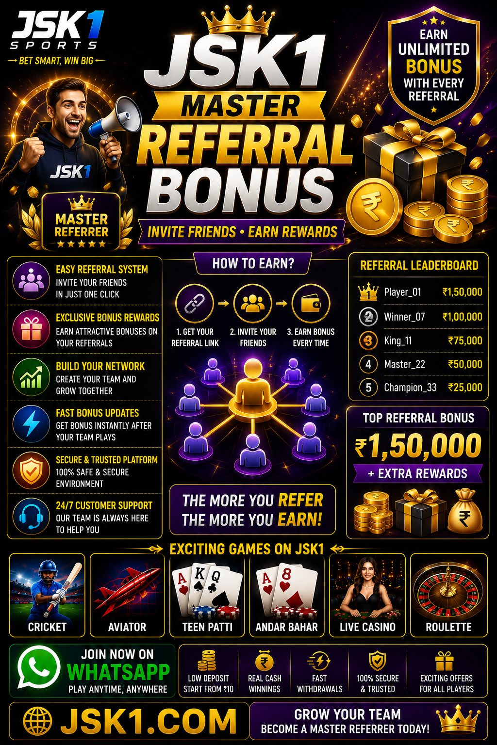 JSK1 Master Referral Bonus