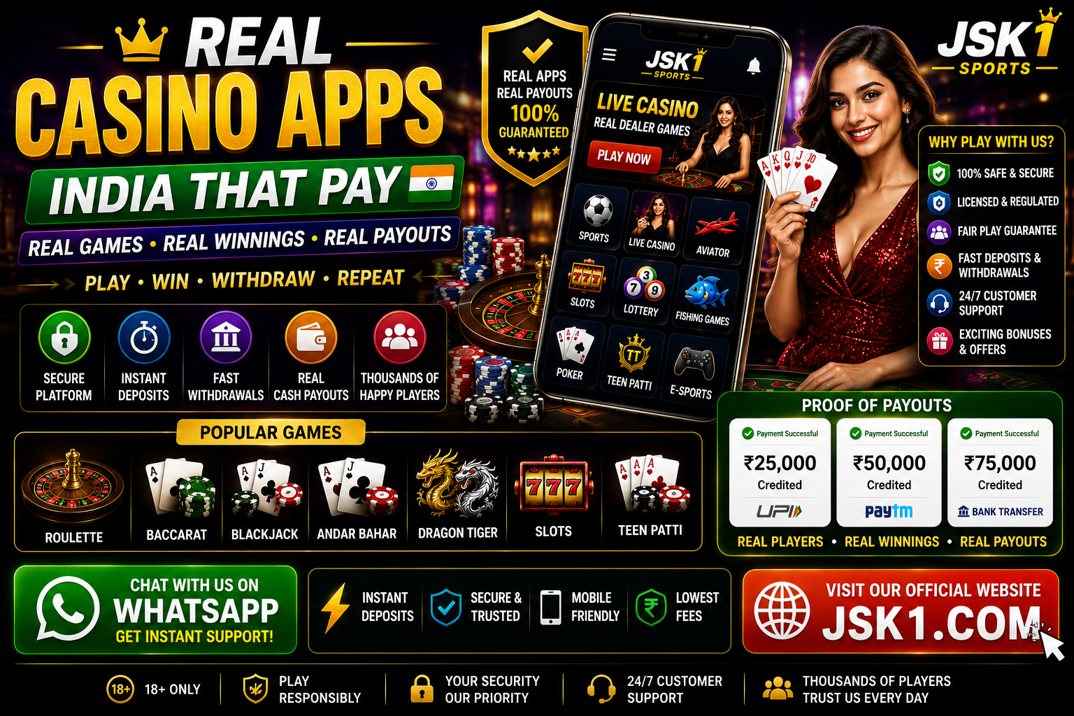 Real Casino Apps India That Pay – Secure Online Gaming Experience