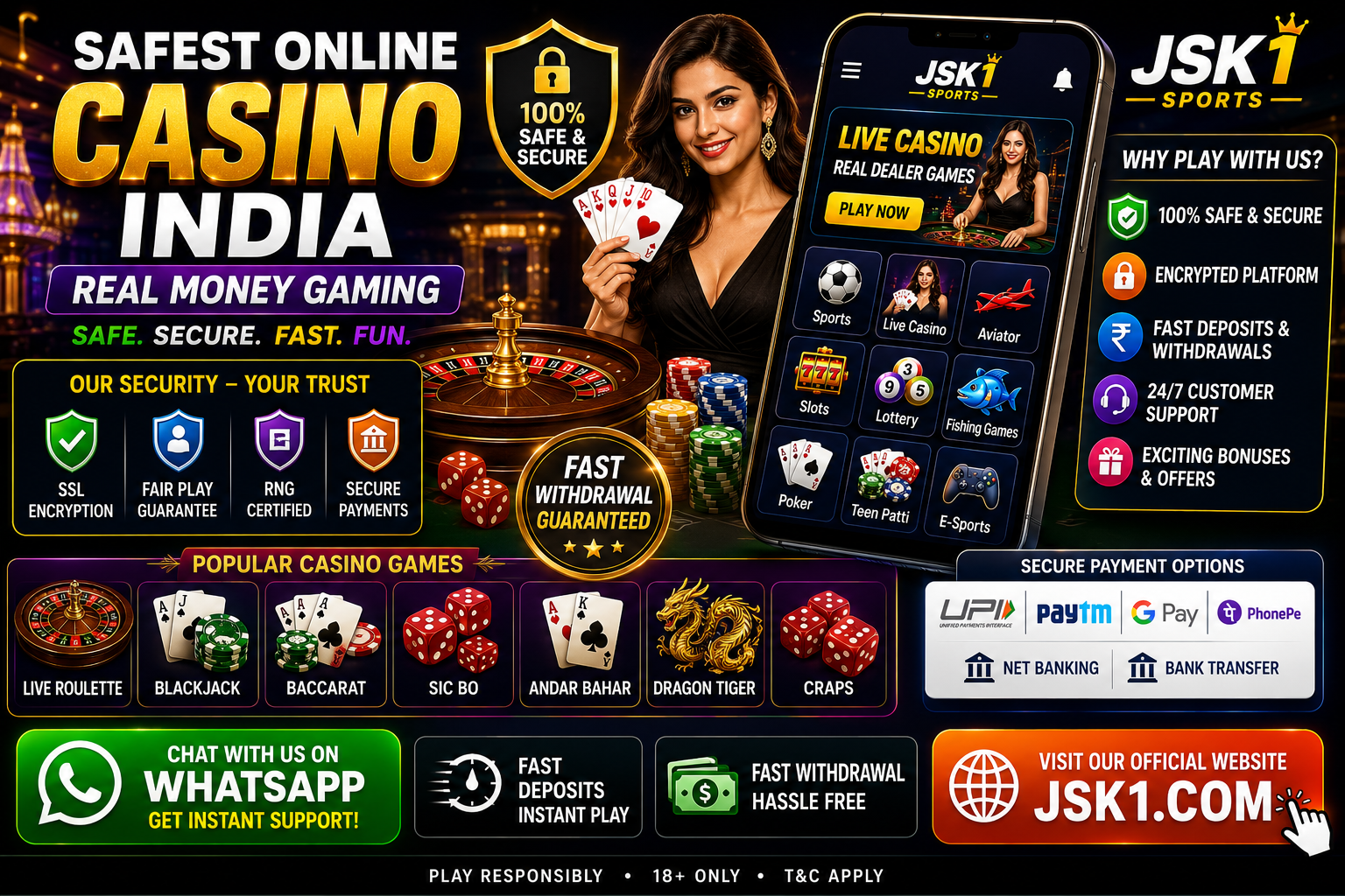 Safest Online Casino India Real Money – Secure Gaming Experience