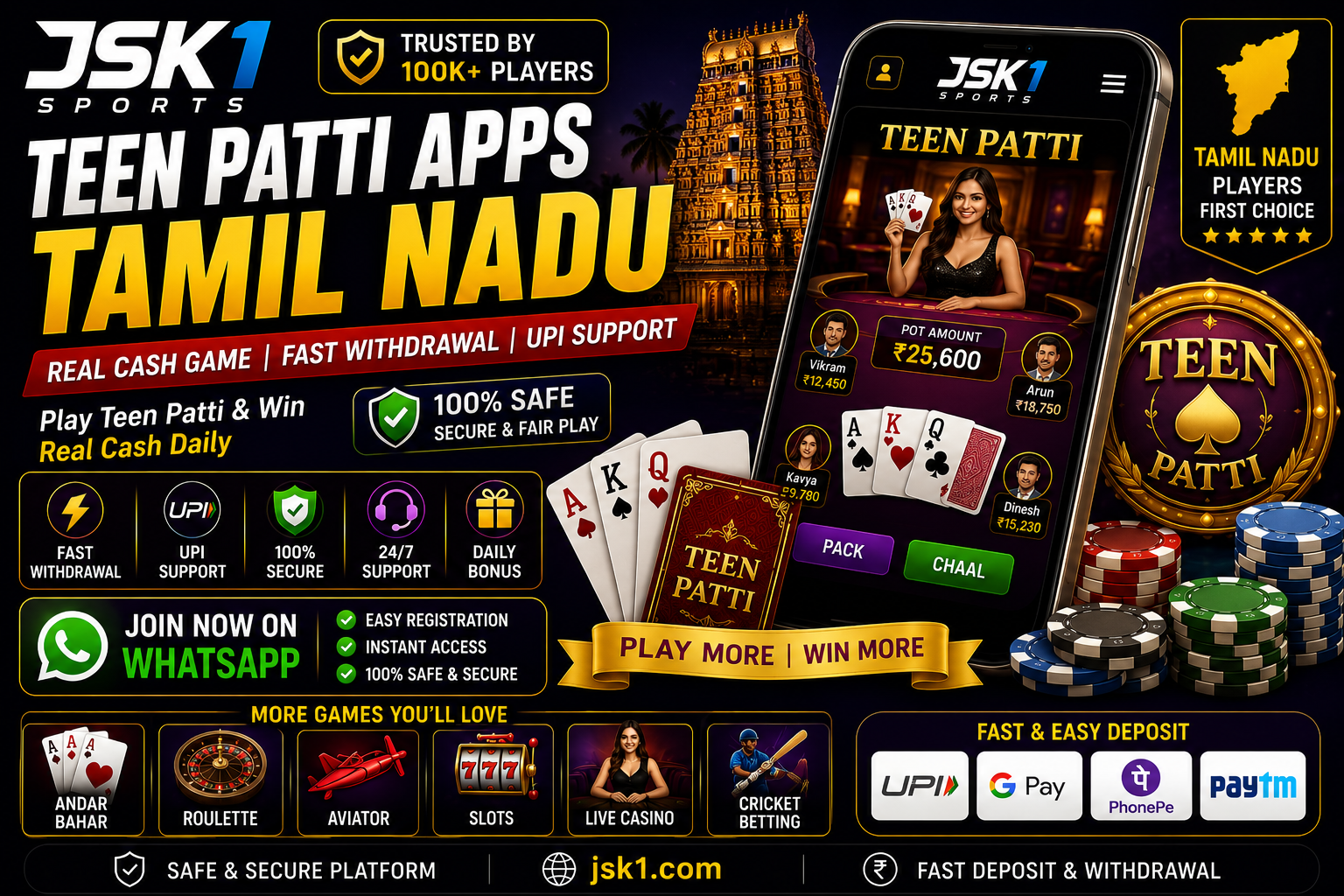 Teen Patti Apps Tamil Nadu