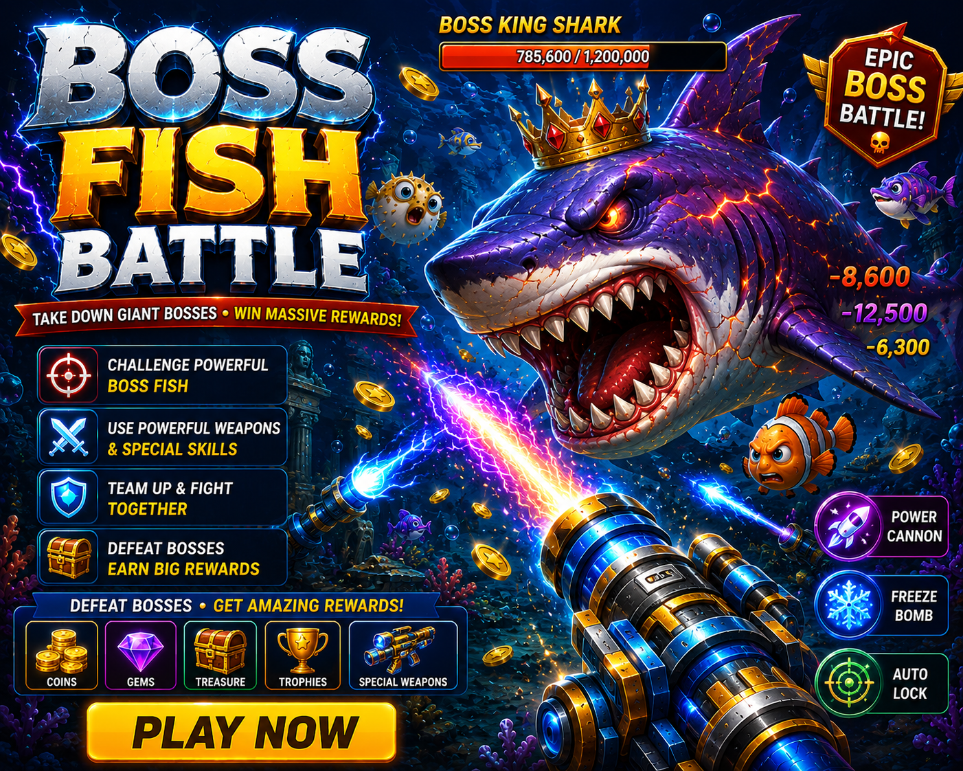 Boss Fish Battle
